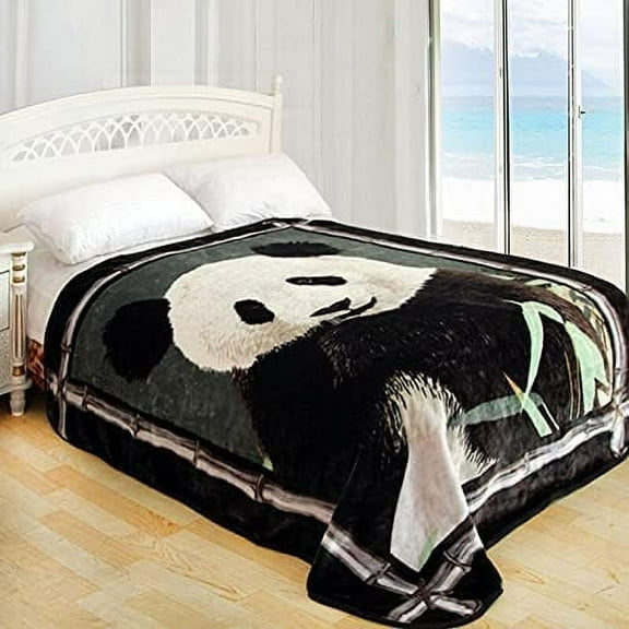 ShiGo Heavy Weight Korean Tech Queen Size Super Soft Luxury Blanket-Panda