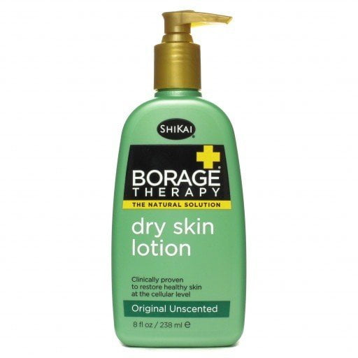 ShiKai Borage Therapy - Natural Dry Skin Lotion, Offers Real Relief from Dry, Red and Itchy Skin (Unscented, 8 Ounces)