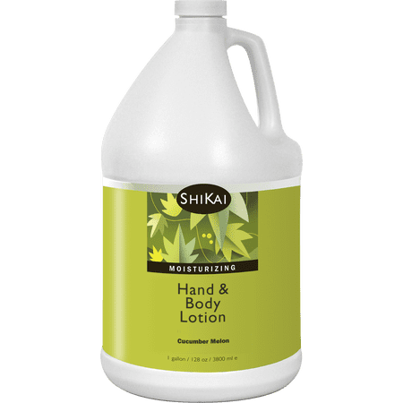 ShiKai Cucumber Melon Hand & Body Lotion (1 Gallon) | Daily Moisturizing Cream with Aloe Vera, Vitamin E & Shea Butter | Hydrating Skincare for Dry, Cracked or Sensitive Skin