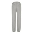 thumbnail image 1 of ShiShine Baggy Sweatpants for Women Elastic High Waisted Drawstring Workout Joggers with Pockets, 1 of 6
