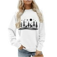 thumbnail image 1 of ShiShine Christmas Sweatshirts for Women Trendy Xmas Graphic Crewneck Sweatshirt Loose Casual Long Sleeve Pullover Tops 2025, 1 of 6