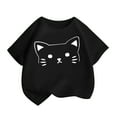 thumbnail image 1 of ShiShine Toddler Boy Girls Casual Loose Cotton T-Shirts Short Sleeve Tee Tops Summer Crewneck Blouses Summer Clothes, 1 of 8