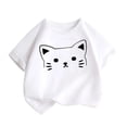 thumbnail image 1 of ShiShine Toddler Boy Girls Casual Loose Cotton T-Shirts Short Sleeve Tee Tops Summer Crewneck Blouses Summer Clothes, 1 of 8