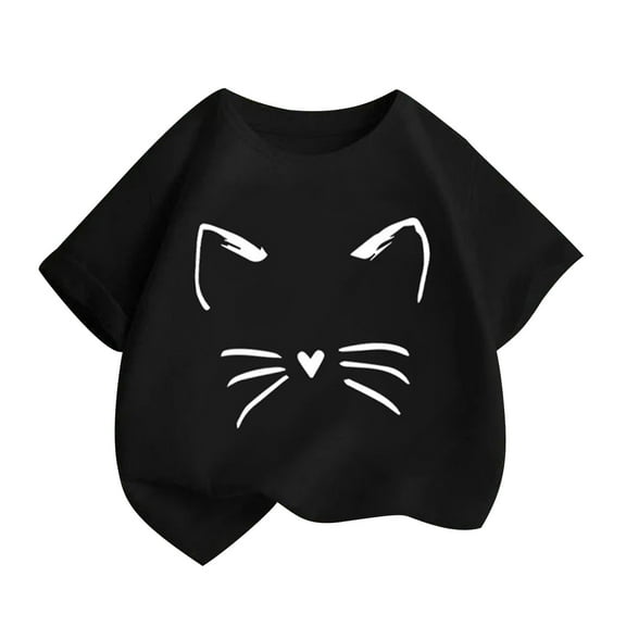 ShiShine Toddler Boy Girls Cotton Short Sleeve Tee Tops Cute Print Crewneck T Shirts Summer Clothes
