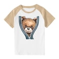 thumbnail image 1 of ShiShine Toddler Boy Girls Short Sleeve Tee Tops Cute Print Crewneck T Shirts Summer Clothes Size 3-14T, 1 of 8