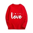 thumbnail image 1 of ShiShine Toddler Boy Girls Valentine's Day Long Sleeve Pullover Sweatshirts Fall Crewneck Blouses Size 2-15T, 1 of 6