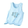 thumbnail image 1 of ShiShine Toddler Boys Girls Cotton Tank Tops Soft Crewneck Undershirts Summer Cute Print Sleeveless Vests Size 3-13T, 1 of 3