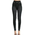 thumbnail image 1 of ShiShine Denim Wash Leggings for Women Tummy Control Skinny Stretchy Denim Print Fake Jeans, 1 of 4