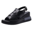 thumbnail image 1 of ShiShine Fashion Comfortable Platform Sandals for Women, Open Toe Cutout Design Wedge Heel Sandals for Summer, 1 of 6