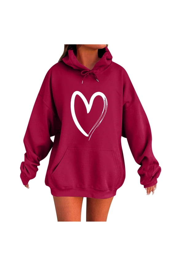 Hoodies for Women Trendy Oversized Hooded Sweatshirts Casual Long Sleeve Pullover Sweaters Winter Clothes