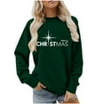 thumbnail image 1 of ShiShine Merry Christmas Fall Sweatshirt for Women Funny Xmas Shirt Long Sleeve Crewneck Pullover Tops, 1 of 6