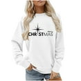thumbnail image 1 of ShiShine Merry Christmas Fall Sweatshirt for Women Funny Xmas Shirt Long Sleeve Crewneck Pullover Tops, 1 of 6