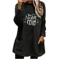 thumbnail image 1 of ShiShine Oversized Hoodie for Women Comfy Soft Plush Home Sweatshirt Pullover Cute Warm Wearable Blanket Pajamas, 1 of 5