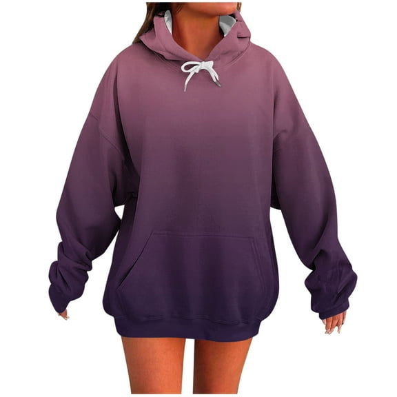 ShiShine Oversized Hoodies for Women Long Sleeve Hooded Sweatshirt Fall Trendy Pullover Outfits