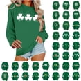 thumbnail image 1 of ShiShine St Patricks Day Sweatshirt for Women Long Sleeve Crewneck Pullover with Holiday Graphic Print, 1 of 6