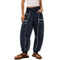 thumbnail image 1 of ShiShine Wide Leg Lounge Pants for Women High Waisted Drawstring Pants with Pockets, 1 of 9