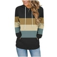 thumbnail image 1 of ShiShine Women’s 2025 Fall Long Sleeve Color Block Hoodie Pullover Sweatshirt Lightweight Casual Tops Blouse, 1 of 6