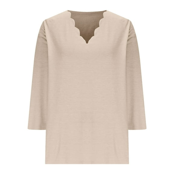 ShiShine Women's 2025 Fall V Neck Sweater Casual Long Sleeve Lightweight Ribbed Pullover Sweaters Dressy Casual Tops