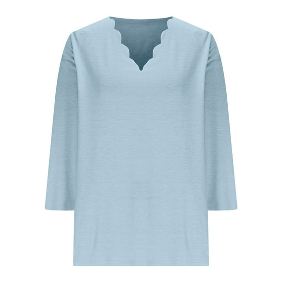 ShiShine Women's 2025 Fall V Neck Sweater Casual Long Sleeve Lightweight Ribbed Pullover Sweaters Dressy Casual Tops