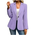 thumbnail image 1 of ShiShine Women's Blazer Business Casual Lightweight Suit - Long Sleeve Slim Fit Work Office Jacket with Pockets, 1 of 7