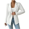 thumbnail image 1 of ShiShine Women's Blazer Casual Long Sleeve Button Front Blazers Business Work Office Blazers Jacket, 1 of 8