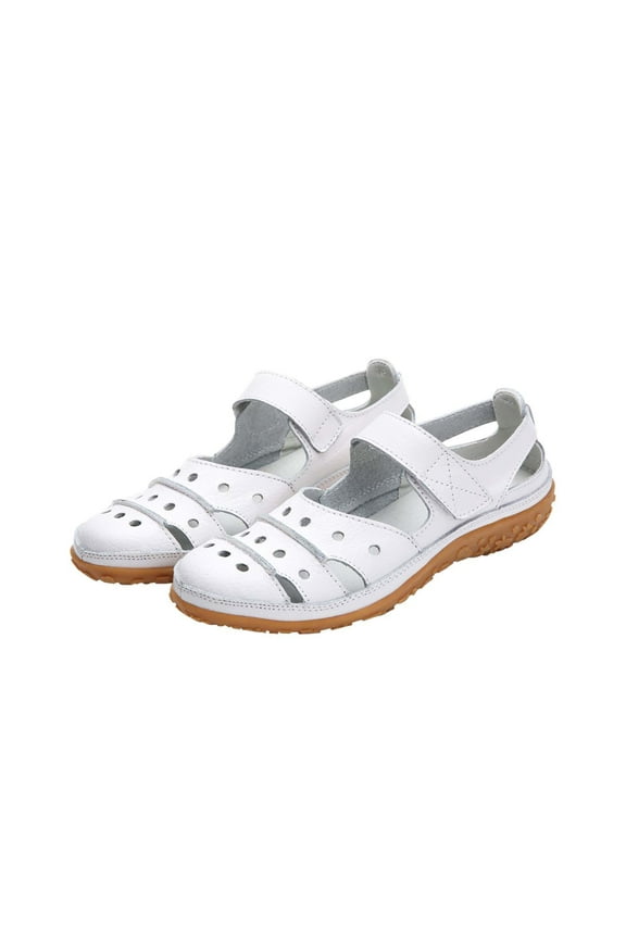 Women's Casual Beach Flat Sandals for Women Summer Sandals Cool Hollow Out Nurse Shoes Womens Flats Comfort Lightweight Shoes with Rubber Soles