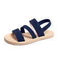 thumbnail image 1 of ShiShine Women's Casual Cross Woven Sandals Vacation Summer Beach Flat Sandals Shoes, 1 of 6