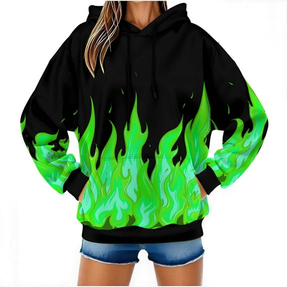 ShiShine Women's Colorful Graphic Hoodies Print Cool Sweatshirt Cool Design with Pocket