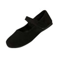thumbnail image 1 of ShiShine Women's Faux Suede Mary Jane Flats with Strap Casual Comfort Everyday Walking Office Dress Shoes, 1 of 5