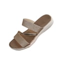 thumbnail image 1 of ShiShine Women's Glitter Slide Sandals Open Toe Wedge Slip On Comfortable Casual Summer Beach Shoes, 1 of 9