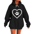 thumbnail image 1 of ShiShine Women's Hoodies Fashion Printed Graphic Long Sleeve Hooded Sweatshirts with Pocket Casual Fall Drawstring Pullover, 1 of 5