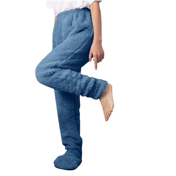 ShiShine Women's Plush Warm Pants Comfy Soft Winter Lounge Trousers