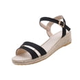 thumbnail image 1 of ShiShine Women's Wedge Sandals Ankle Strap Flatform Open Toe Sandals Slip-On Lightweight Comfortable Spring Summer Walking Shoes, 1 of 9