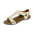 thumbnail image 1 of ShiShine Womens Adjustable Sandals Hook and Loop Open Toe Flat Cushioned Office Casual Sandals, 1 of 4