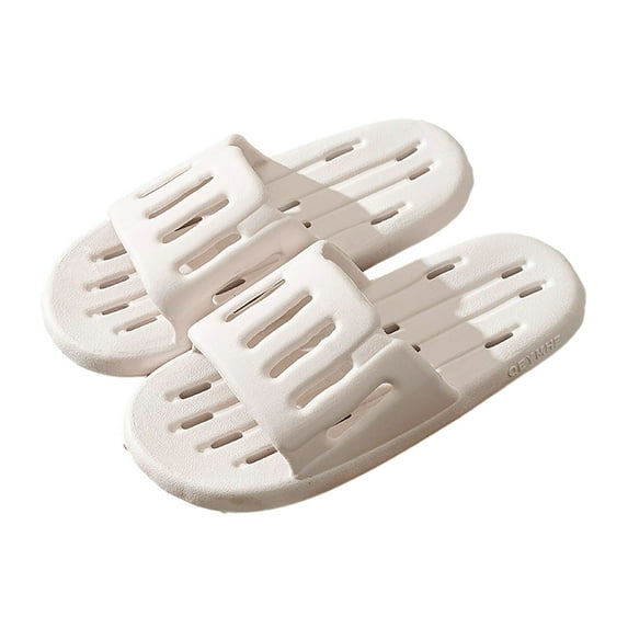 ShiShine Womens And Mens Non-Slip Slide Slippers Quick Dry Drainage Design Slipper Lightweight Slides Bathroom Shower