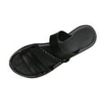 thumbnail image 1 of ShiShine Womens Braided Accent Multi Strap Wedge Slide Sandals Summer Comfort Casual Daily Rustic Shoes, 1 of 7