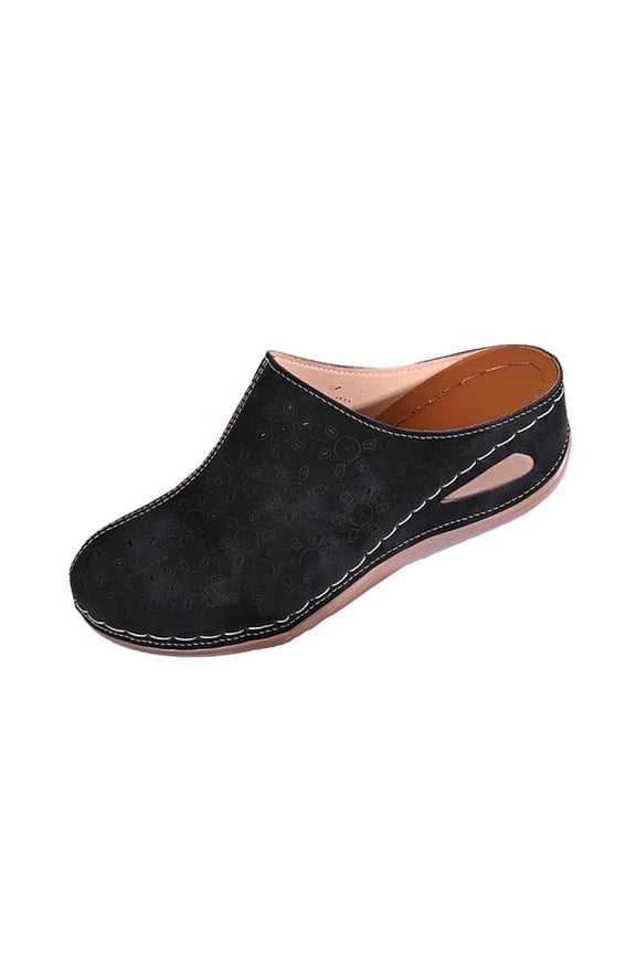 Womens Breathable Mesh Clogs Slingback Backless Heeled Sandals Comfortable Soft Sole Walking Shoes Casual Beach Loafers