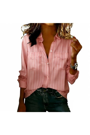 A Striped Button Down Shirt
