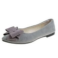 thumbnail image 1 of ShiShine Womens Casual Walking Bow Accent Pointed Toe Ballet Flats Lightweight Comfort Shoes, 1 of 6