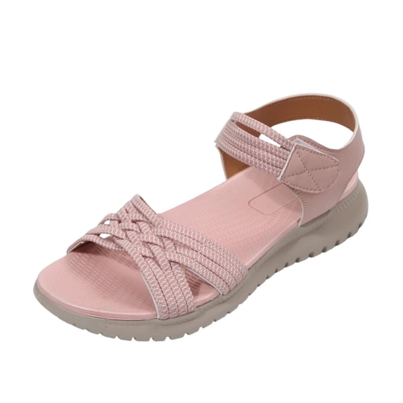 ShiShine Womens Criss Cross Strap Athletic Walking Sandals Comfortable Lightweight Adjustable Ankle Strap Sandals
