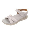 thumbnail image 1 of ShiShine Womens Criss Cross Strap Athletic Walking Sandals Comfortable Lightweight Adjustable Ankle Strap Sandals, 1 of 9