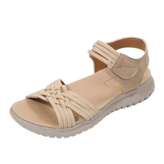 ShiShine Womens Criss Cross Strap Athletic Walking Sandals Comfortable Lightweight Adjustable Ankle Strap Sandals