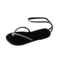 thumbnail image 1 of ShiShine Womens Flip Flop Sandals with Rhinestone Accents Non Slip Lightweight Footwear for Party and Outdoor Walking, 1 of 4