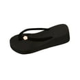thumbnail image 1 of ShiShine Womens Floral Platform Flip Flops Comfort Non Slip Beach Vacation Casual Sandals, 1 of 9