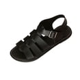 thumbnail image 1 of ShiShine Womens Gladiator Slingback Sandals Open Toe Multi Strap Adjustable Buckle Stitched Detail Solid Sole, 1 of 9