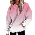thumbnail image 1 of ShiShine Womens Gradient Color Print Oversized Sweatshirt Drawstring Pullover Trendy Sweater Tops Fall Fashion Clothes 2025, 1 of 5