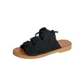 thumbnail image 1 of ShiShine Womens Lace Up Cut Out Open Toe Flat Sandals Summer Comfort Casual Daily Relaxed Shoes, 1 of 8