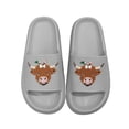 thumbnail image 1 of ShiShine Womens Mens Soft Slippers Pool Sliders Shower Shoes Beach Sandals Bathroom Slippers Thick Outsole Non Slip Comfy, 1 of 4
