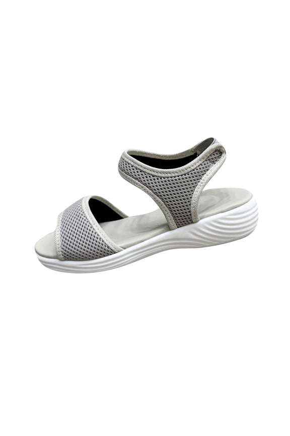 Womens Mesh Dual Strap Open Toe Sport Sandals Elastic Slingback Lightweight Summer Comfort Shoes