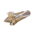 thumbnail image 1 of ShiShine Womens Mule Flats Sandals Pointed Toe Metallic Bow Detail Slip On Comfort Dressy Casual Sandals, 1 of 9
